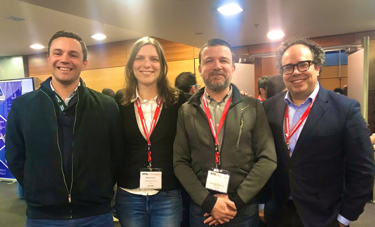 luis_os's tweet photo. .@golp_ipfn @istecnico #eppteam at #spie2019 with 4 invited talks: extreme plasmas, exascale computing, beam-beam physics and strong field QED, positron/gamma rays with intense lasers #inpairs @ERC_Research by Thomas G, Marija V, Ricardo F, and @luis_os https://t.co/Jn85ZIm8CG
