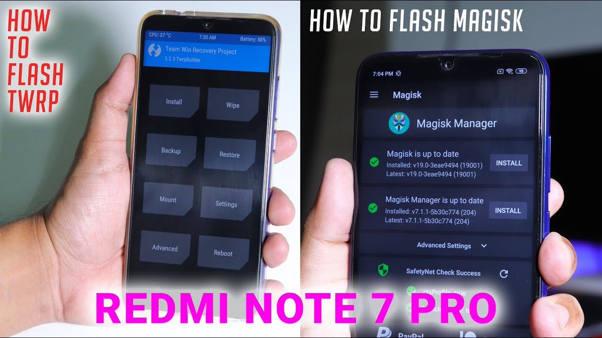 titash_sharma's tweet photo. This is how to flash #TWRP & #Magisk On #RedmiNote7Pro!
How To #UnlockBootloader
https://t.co/28lsRb9DbD https://t.co/acxceYCLVk