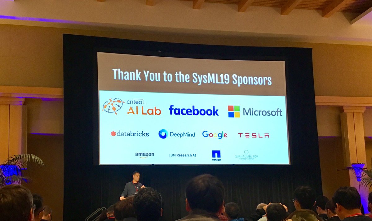 RLerallut's tweet photo. Happy to see @CriteoAILab in such distinguished company. Drop by our booth if you wonder why we’re here ! #sysml2019 https://t.co/hPR19q5oRm