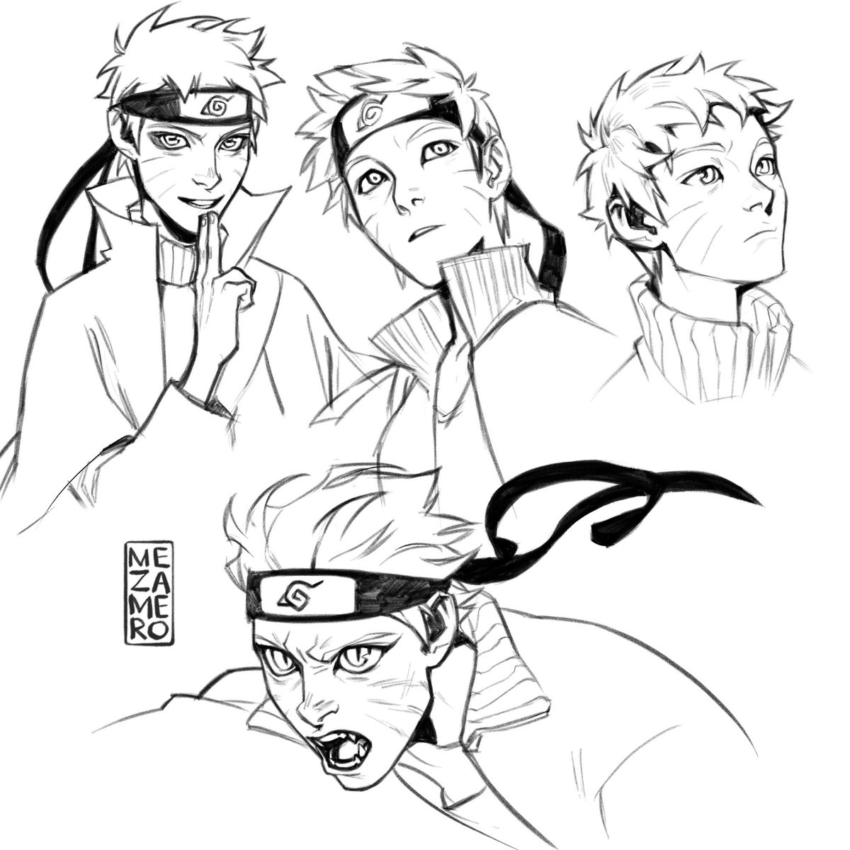 10 New Naruto sketch drawing for Adult