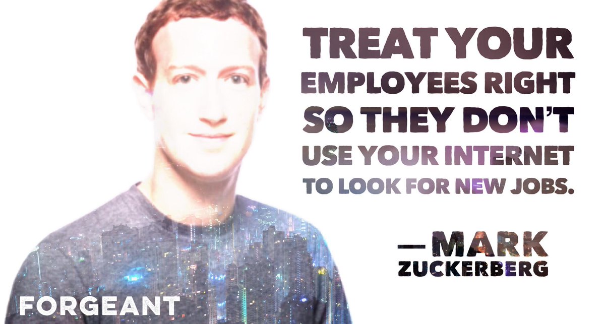 forgeantllc's tweet photo. According to reports, Facebook has the longest average retention, where employees spend around 2.02 years at the company. This is Zuckerberg's strategy #employeeretention #employeeexperience https://t.co/4eiq29tVIi