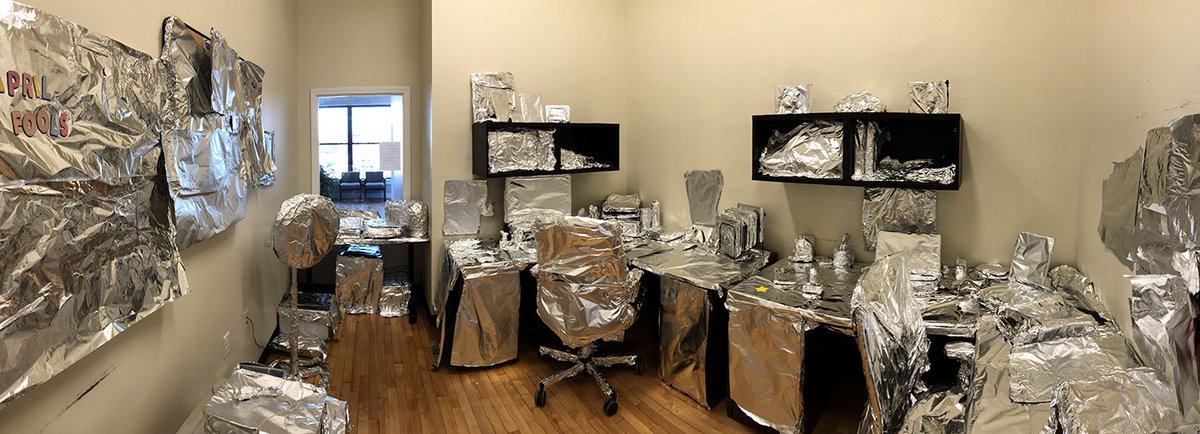 t_independence's tweet photo. We've had some April Fool's shenanigans going on in our office today! https://t.co/Fn2IKQPWN1