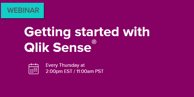 qlik's tweet photo. 4 more chances to get the most out of #QlikSense with our incredible #Webinar! Register today for the slot that fits your schedule &amp; you'll be an expert in no time: https://t.co/6gnOPlg2I3 https://t.co/EvHiJqYTlR