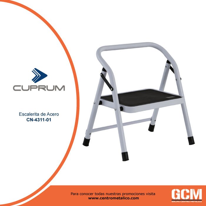 gcm_mexico's tweet photo. Escalerita Cuprum de Aluminio de 2 pies de altura y 110kg de capacidad de carga, su peso ultra ligero la hace fácil de transportar y almacenar, por lo tanto es ideal para tareas domésticas https://t.co/jkQaUtdeat
