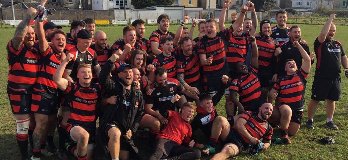 WelshRugbyUnion's tweet photo. 'The biggest win in our history'. 
@Bonymaenrugby will join @BRECONRFC @principalitysta on Sunday 28 April after turning around a 14-0 half-time deficit to beat @TreorchyZebras 28-19 
FULL STORY: https://t.co/9ajq5JRbrZ
#NationalFinalsDay 
#RoadtoPrincipality https://t.co/e7hhQ0Qykt