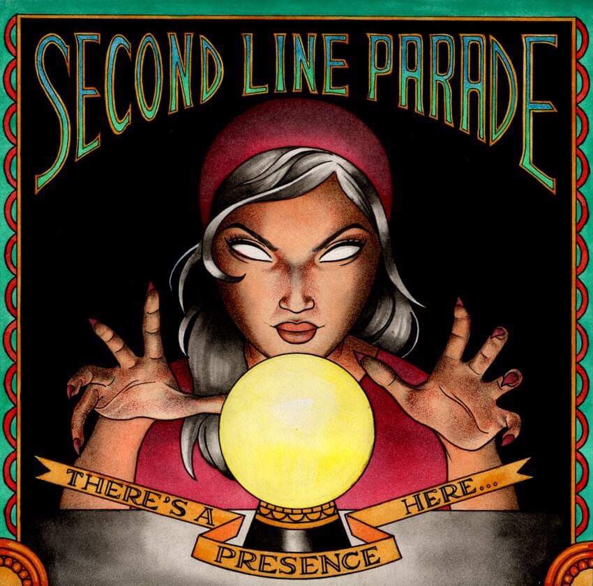 SecLineParade's tweet photo. #theresapresencehere #secondlineparade #october2019 #newmusic #halifax Album art by Ricardo Arreola! https://t.co/zlOwfS60ZA