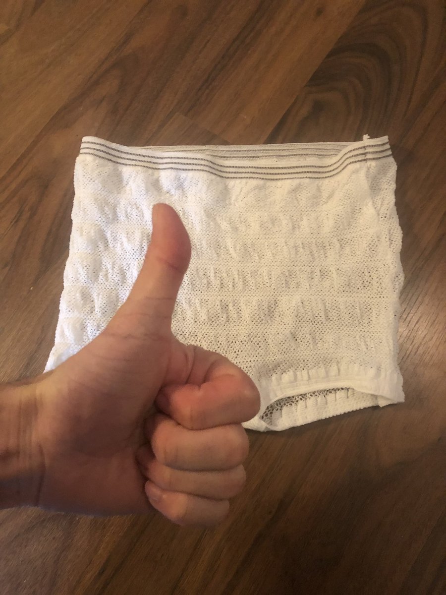 kilianj's tweet photo. You know you’re a freak when you keep the hospital underwear because it is the lightest...🤔 https://t.co/5ReU6oyeOg