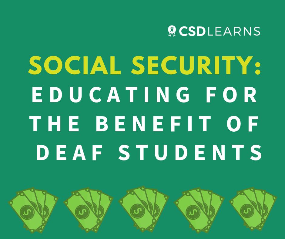 DeafOrgsFund's tweet photo. #DeafEducators and Counselors: Join us for a free webinar at 6PM-7PM CST on Thursday, April 11th. Learn from our expert panelists’ experiences in educating others on navigating the complicated world of Social Security benefits.
REGISTER HERE: https://t.co/5EIIaEVg42 https://t.co/kZA4ZmymWC