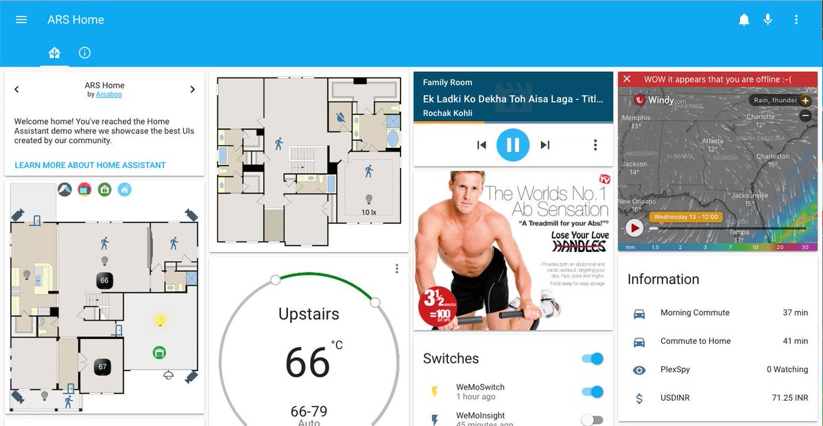 home assistant with screen