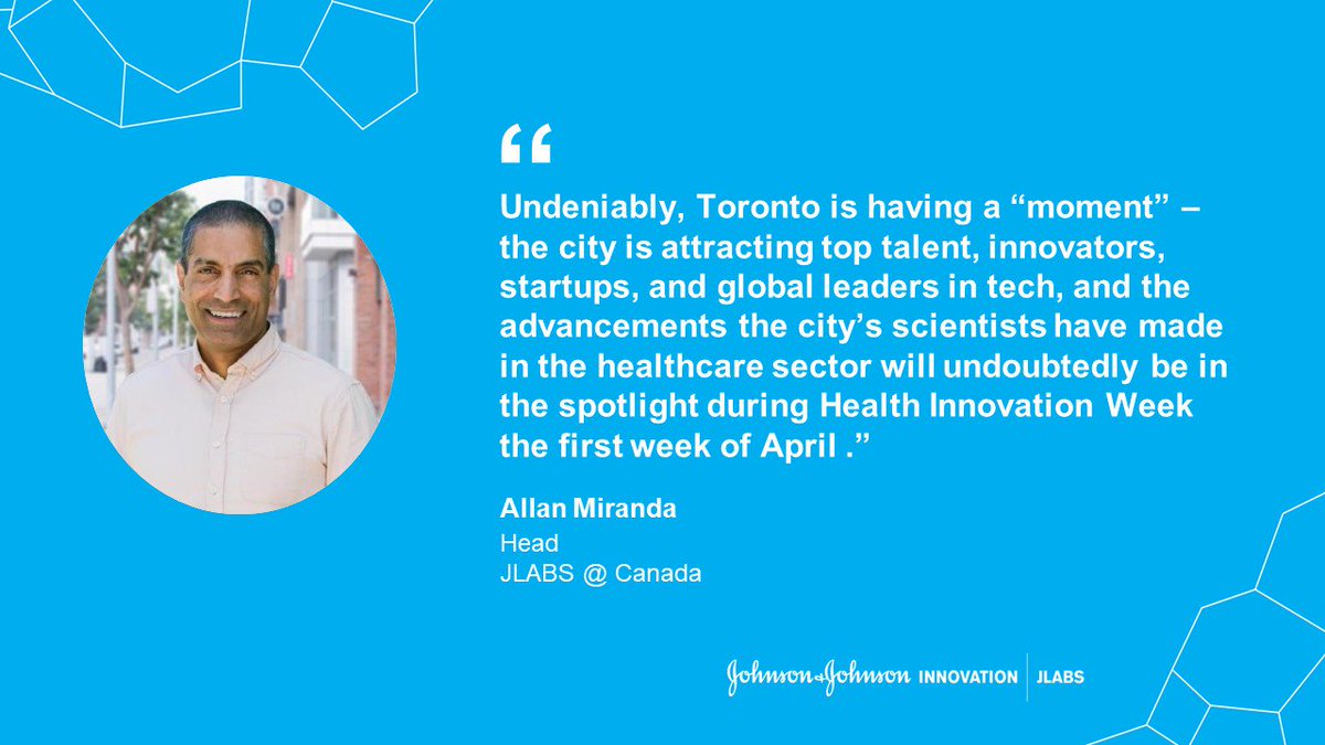 JLABS (@jlabs) on Twitter photo We sat down with <a href="/AFMesquire/">Allan F Miranda</a>, Head of #JLABSToronto to get his thoughts on why Toronto is on the verge of something big when it comes to being a global leader in healthcare innovation #HIW2019 hubs.ly/H0hf3cx0 We sat down with <a href="/AFMesquire/">Allan F Miranda</a>, Head of #JLABSToronto to get his thoughts on why Toronto is on the verge of something big when it comes to being a global leader in healthcare innovation #HIW2019 hubs.ly/H0hf3cx0