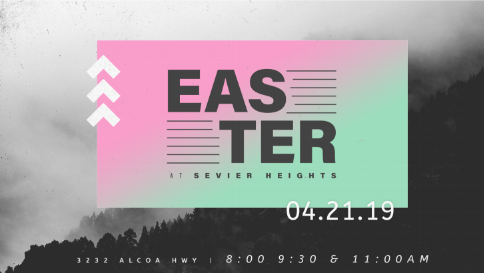 Are you going to be a part of our Easter experience?

We'll see you at 3232 Alcoa Hwy at 8:00, 9:30 or 11:00 a.m.