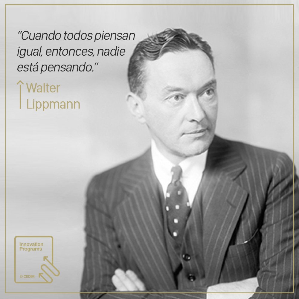 Tener diferentes ideas o pensamientos en un equipo de trabajo, hace que tu empresa avance y tenga mejor reacción al cambio. 

#FraseDelDía #CedimPosgrados