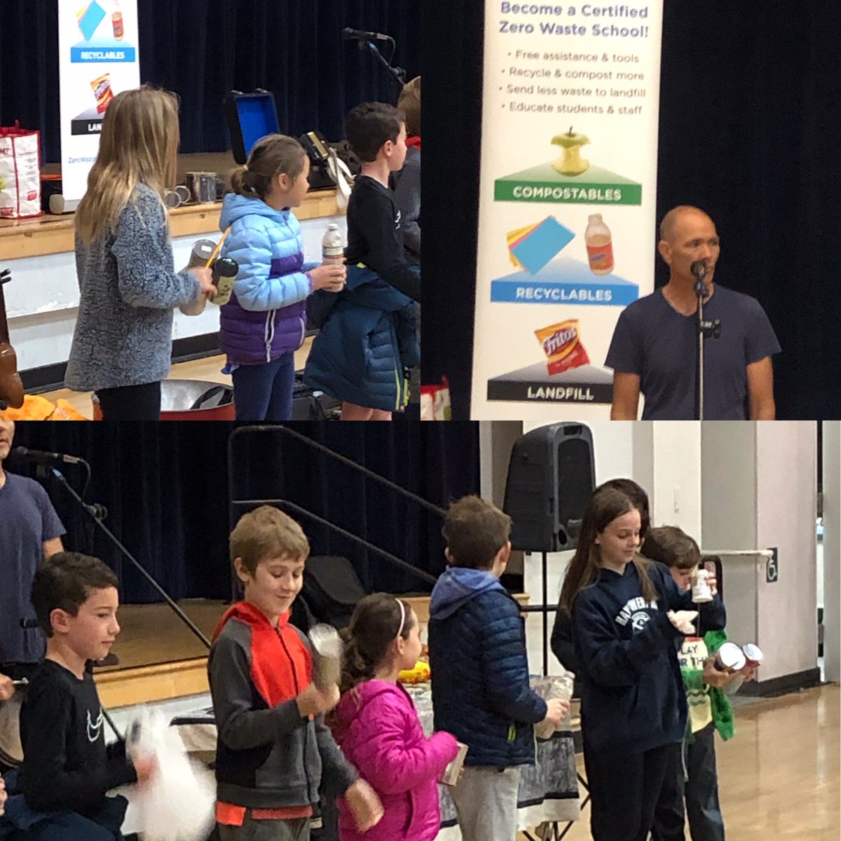 NC_Hawks's tweet photo. Neil Cummins is a certified Zero Waste School! Here our eco-friendly Hawks are learning more about Zero Waste (and having a lot of musical fun!)at a Zun Zun Assembly. #zerowaste #wearelcmsd #nchawks https://t.co/2OwFfrf6Ef
