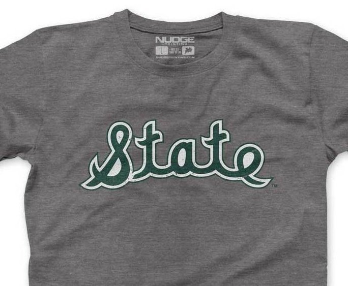 DavidHarns's tweet photo. Mid-Michigan-based Nudge Printing is giving away two $50 gift cards this week. For a chance to win, follow @NudgePrinting &amp; retweet this tweet. They're also offering a "buy one get one 1/2 off" special so you'll get 2, high-quality, licensed MSU t-shirts for $36 w/ free shipping. https://t.co/Y1KgKNNDzb