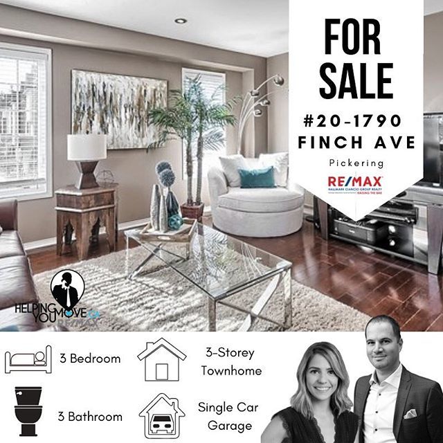 TheHYMTeam's tweet photo. 🔥Hot New Listing🔥 📍#20-1790 Finch Ave, Pickering

Just Turn The Key And Move In! 🙌This Spacious **End-Unit** Townhome Is Flooded W/ Natural Light &amp; Located In The Scenic 'Watermark" Community Surrounded By Ravine &amp; Nature. 🍃🍃 👍Tastefully Designed Floor Plan, Modern Kitch… https://t.co/iQFie7aW9R