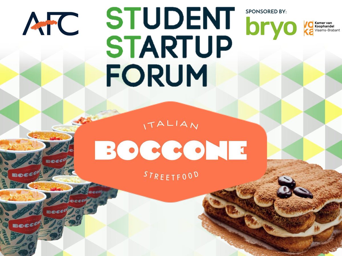 Tijdens #STST19 kan je genieten van Italiaanse lekkernijen geserveerd door Boccone! 🇮🇹 Heerlijke pastabekers, tiramisu en Siciliaanse cannoli zullen voor jullie klaar staan. Kom dus zeker langs, morgen vanaf 16u00 in de Universiteitshallen❗️