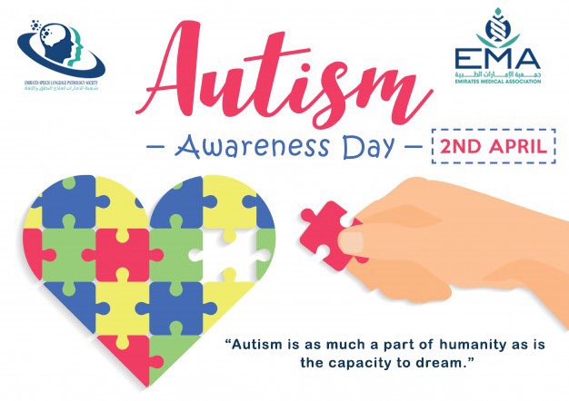 EmiratesSlp's tweet photo. #autismawareness #autismacceptance #autismawarenessmonth #uae #abudhabi #dubai #ESLPS #awareness https://t.co/CiPPvyUaOk