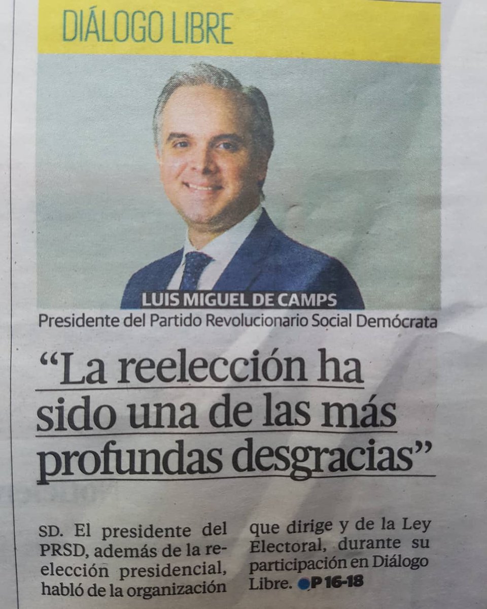 LMDECAMPS's tweet photo. Gracias a los amigos de @diariolibre por permitirnos compartir algunos de los planteamientos más importantes de actualidad.
#AdrianoMiguelTejada
#InésAizpún
#OmarSantana
#NizaCampos
#AbelGuzmanThen
@prsd_rd #ContigoSiPodemosCambiar https://t.co/96kkeKQk0s