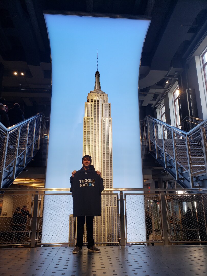 TuggleNation now at Empire State Building. Still making the rounds! #TUGGLENATION @attobtm <a href="/anthonyetuggle/">Anthony E. Tuggle</a>