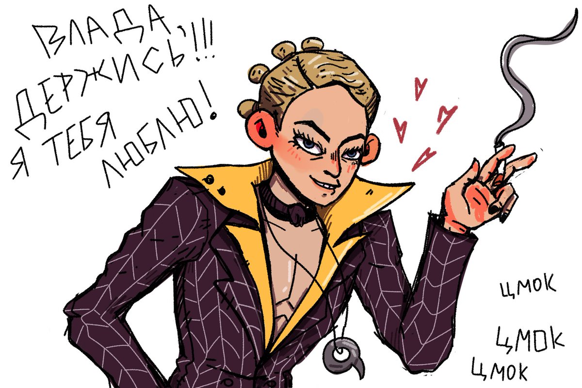 last week, @arnaerr left for the plein air, and in order to support her I drew her one prosciutto a day 
and today she moved out of our room for good 
and now I.... sad

#jjba #ventoaureo 
