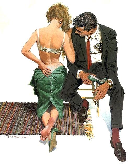 KirstenShielART's tweet photo. Some phenomenal illustration I came across today by Ernest Chiriaka, Al Parker, Dale Kelley and Robert McGinnis https://t.co/t7WkSliDWM