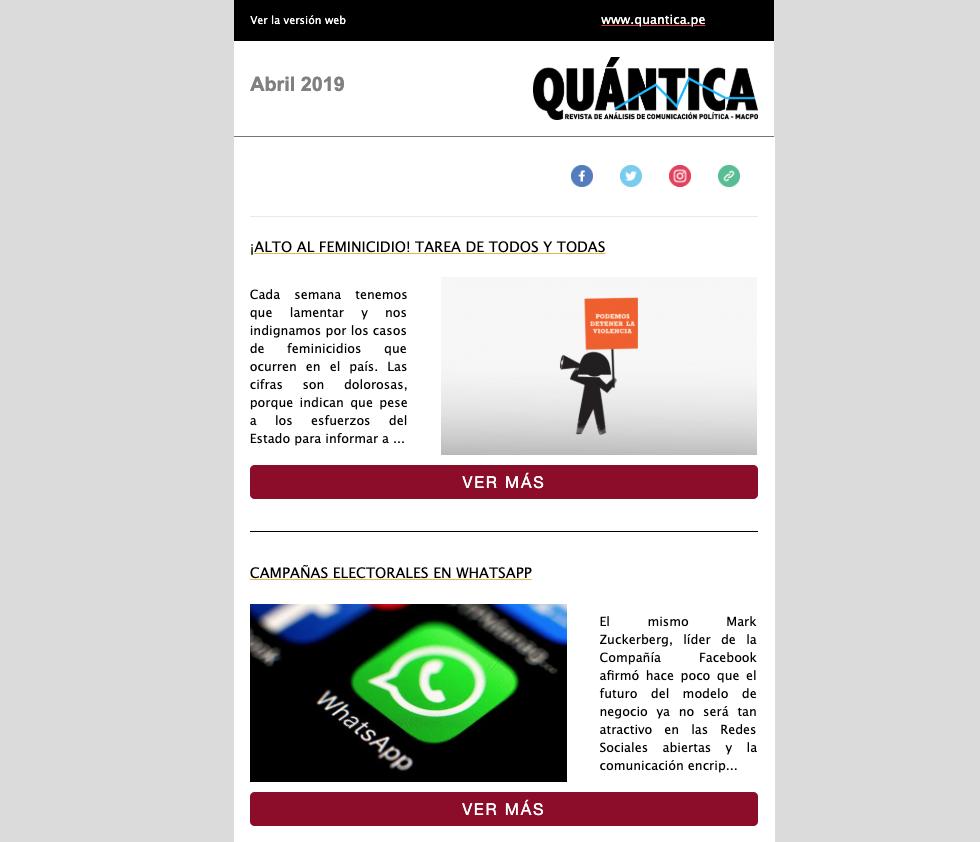 RevistaQuantica's tweet photo. Te invitamos a revisar el boletin de hoy.
Quántica, Análisis #ComPol - https://t.co/0D8YF3DGKL https://t.co/uJS6pLtCIk