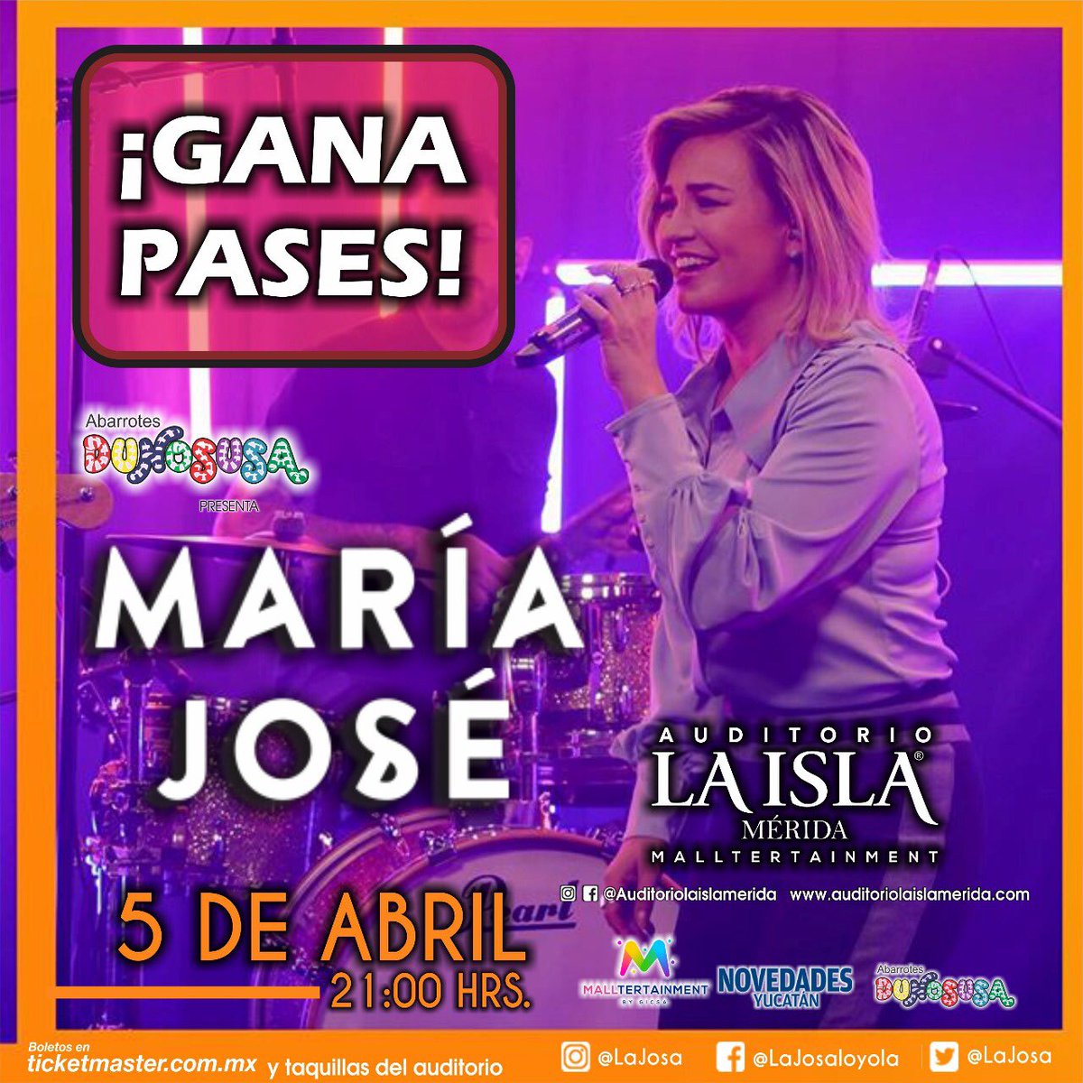 GRUPO_ARMAR's tweet photo. Gana pases para @lajosa 🎟🎟🎟🎟🎟 https://t.co/OZwMn1c6AG