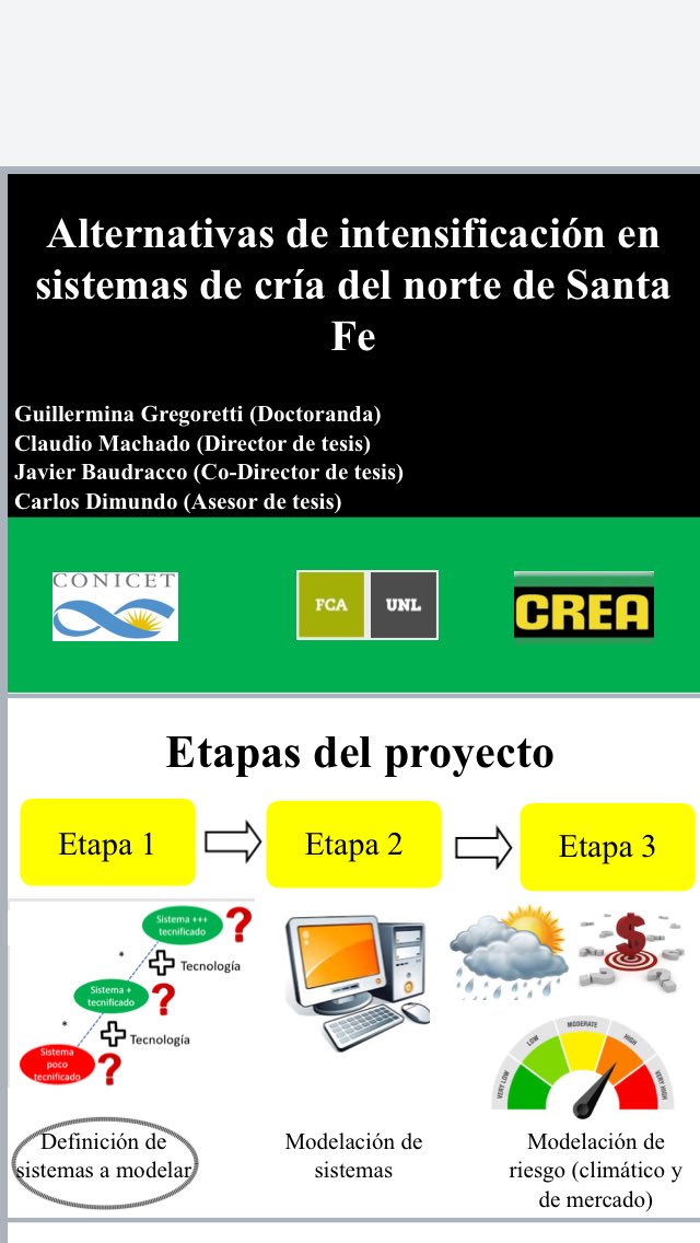 cfmacha's tweet photo. Un interesante desafío en el estudio de sistemas de cría del norte santafecino, Ing Guillermina Gregoretti becaria conicet @FcaUnl @UNLitoral con CREA @CreaNorteStaFe y unicen @UnicenARG @BaudraccoJavier #simugan #ganaderia https://t.co/2PXEDHW1ht