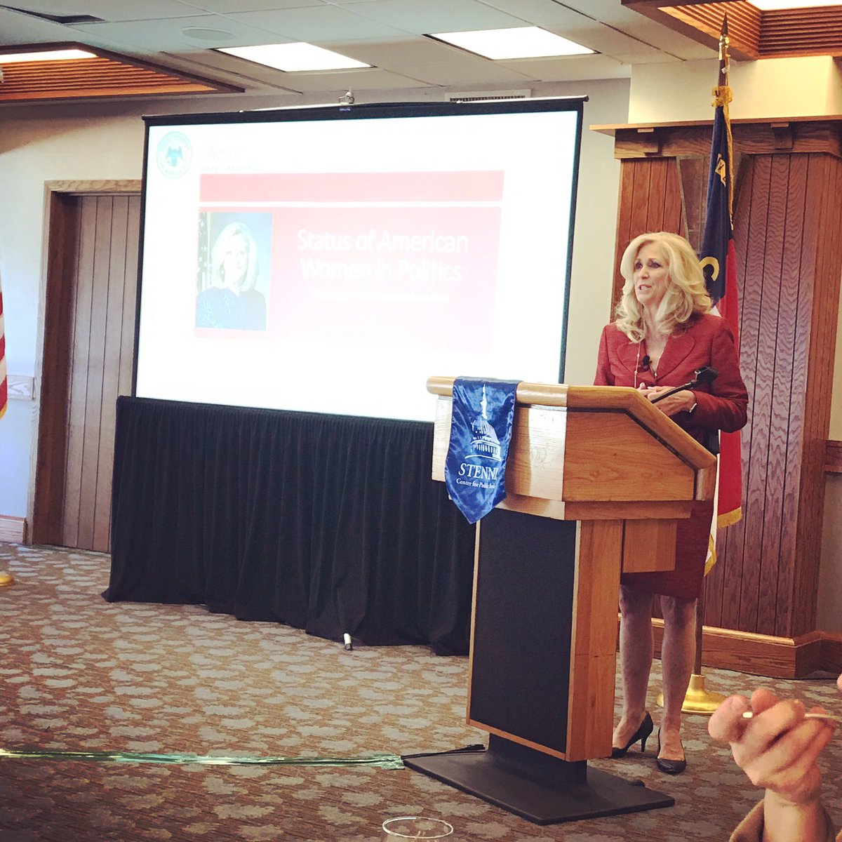 @LynnFitch briefing the attendees at the 2019 @StennisCenter Southern Women in Public Service Conference. “Providing service isn’t about party lines. It’s about doing the very best job for the people that elected you.” #SWIPS2019