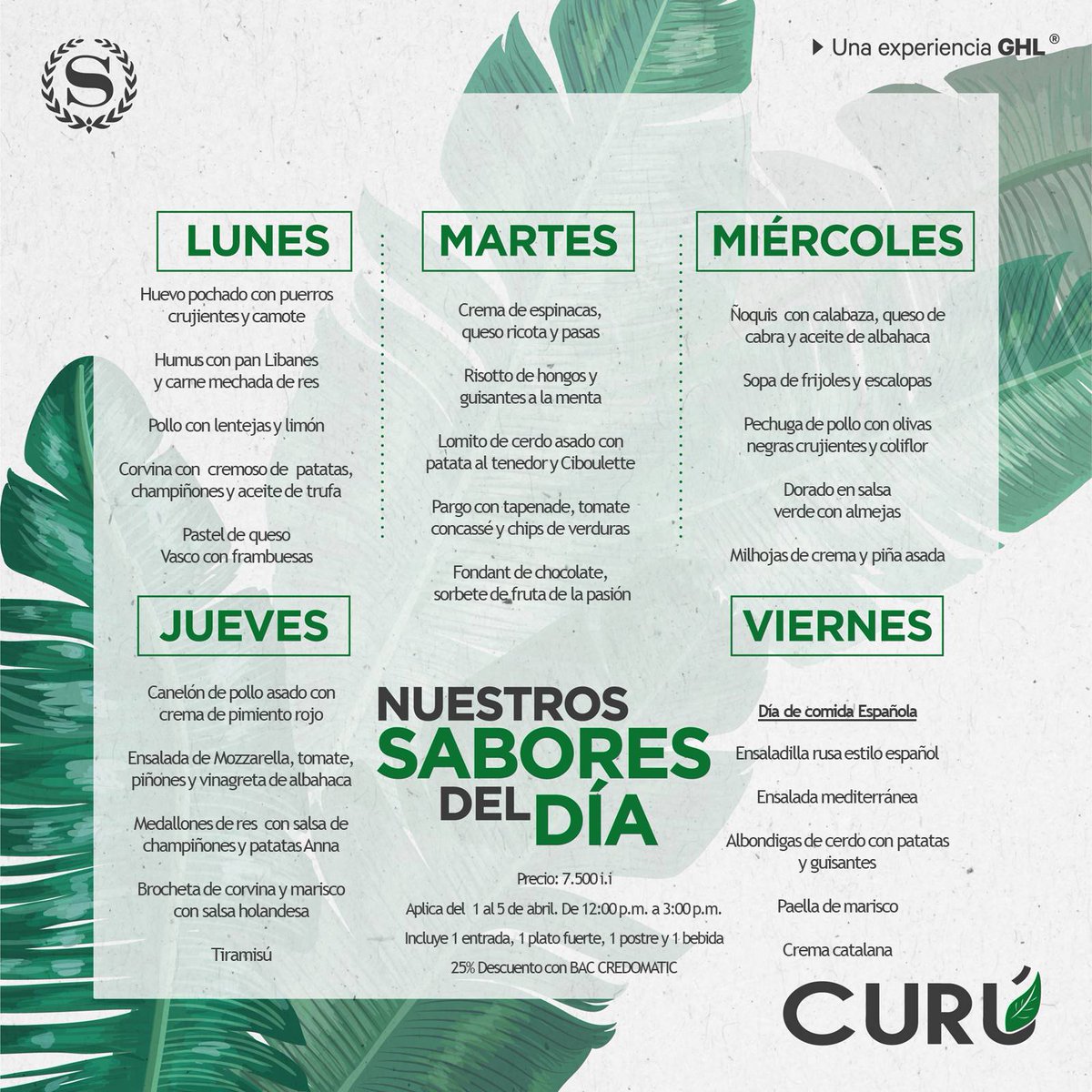 SheratonSanJose's tweet photo. #Lunes "Cada vez que veas un negocio exitoso, alguien tomó una vez una decisión valiente.-Peter F. Drucker."

Lleno de éxito y con la mejor energía, disfrute nuestro #AlmuerzoEjecutivo 7.500 i.i. Descuento 25% con tarjeta @BACCredomaticCR 
Bienvenidos https://t.co/KDAEMEXP9s
