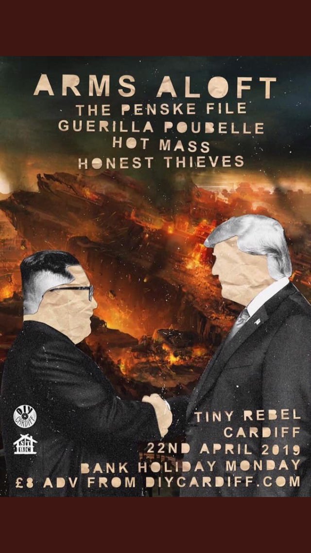 Party of the year three weeks tonight at <a href="/TinyRebelCdff/">Tiny Rebel Bar Cardiff</a> with <a href="/DIYCDF/">DIY Cardiff</a> <a href="/armsaloft/">Arms Aloft</a> <a href="/The_PenskeFile/">The Penske File</a> <a href="/HOTMASSBAND/">HOT MASS</a> and <a href="/honestthievesuk/">Honest Thieves</a>. Be there