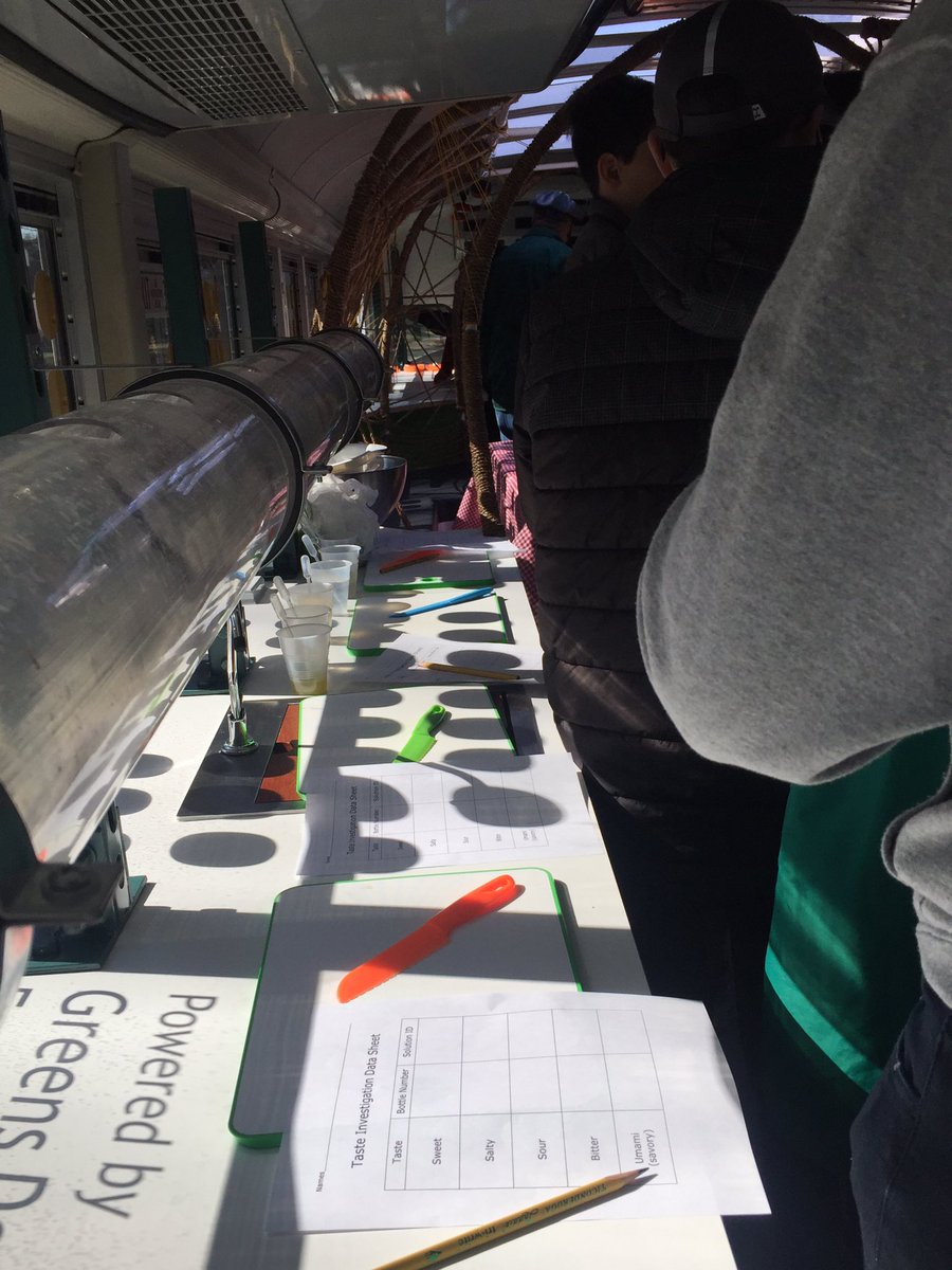 KNguyenScience's tweet photo. Check out this school bus that was turned into a Mobile Food Lab and has been parked outside @RMS_Pride all day. Students are exploring the science of food today! 🥘 🧫 #foodscience #STEMclub #explorersclub #RMS #MobileFoodLab #TheNewHomeEconomics https://t.co/vEI1LMfLGt