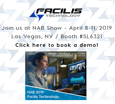 Facilis's tweet photo. Join us next week in #LasVegas NV at #NABShow 2019 at booth #SL6321. Register for a meeting or demo today! https://t.co/rfEYXAnDon https://t.co/XnboODG7L0