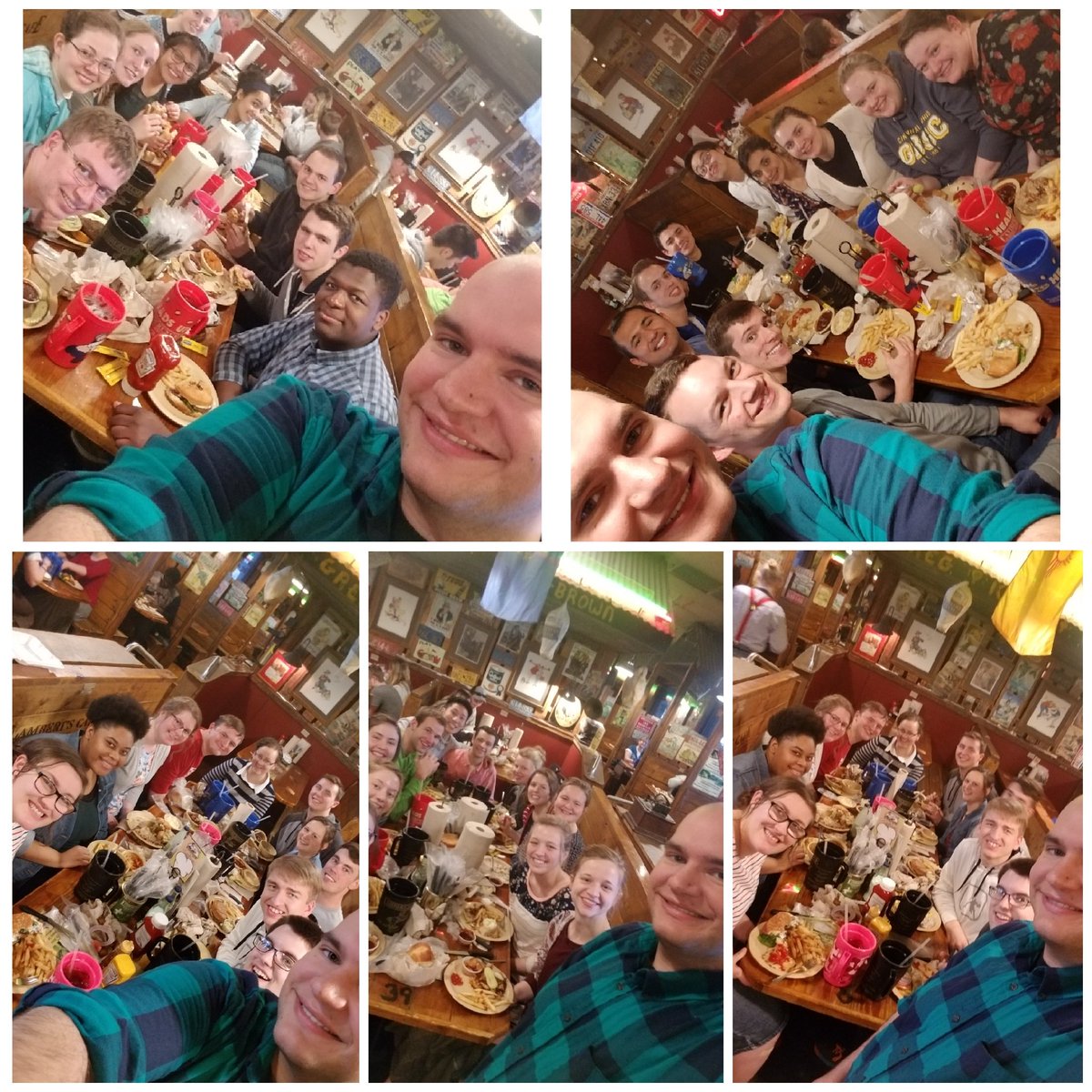jonsrep's tweet photo. Lambert's!!! Love touring with these people! Also got a pic with the faithful molasses girl... because #molasses #TheFarewellTour #SWSEtour19 #Jonslaststand https://t.co/vEPbjZgqnx