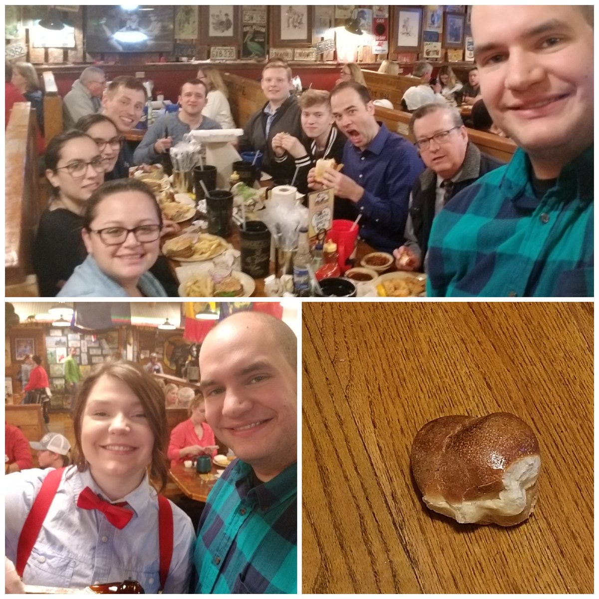 jonsrep's tweet photo. Lambert's!!! Love touring with these people! Also got a pic with the faithful molasses girl... because #molasses #TheFarewellTour #SWSEtour19 #Jonslaststand https://t.co/vEPbjZgqnx
