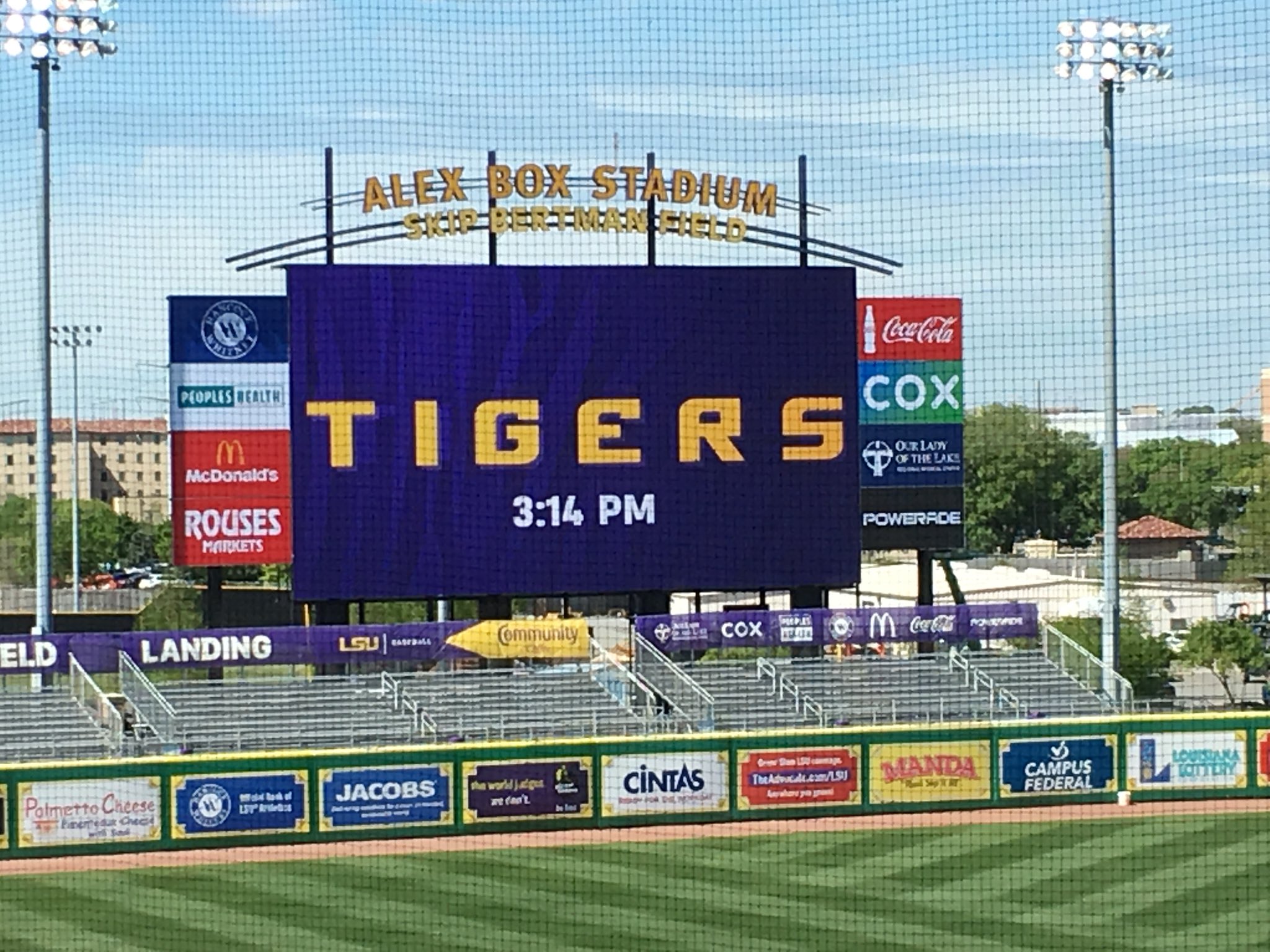 LSU added ads to The Box scoreboard over the weekend | Tiger Rant