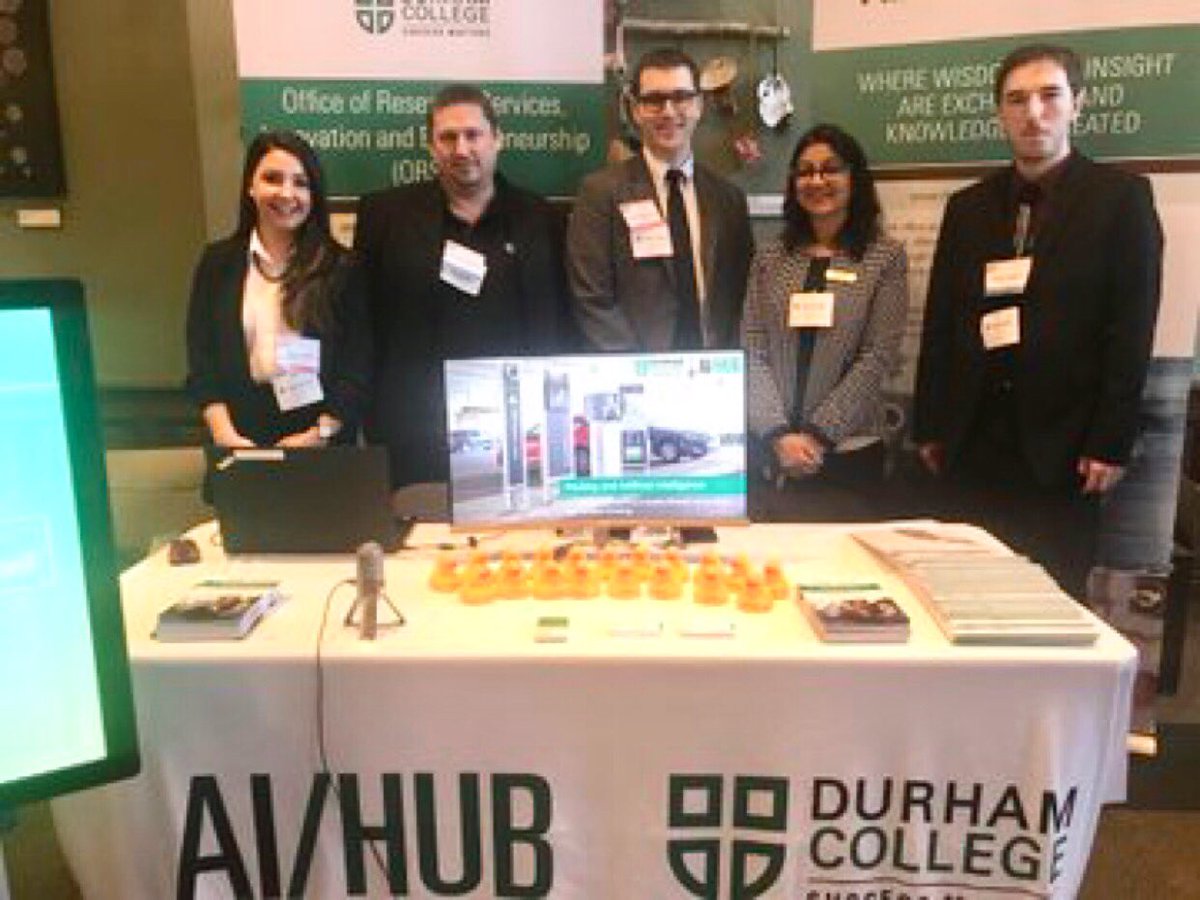 TyagiVibha's tweet photo. Durham College faculty and students proudly presented AI empowered solutions for industry at #collegeday on Queens Park today. The research and development at the ⁦@TheAIHub⁩ ⁦@durhamcollege⁩ ⁦@DC_ORSIE⁩ being led by ⁦@DebbieMD99⁩ ⁦@abbaspeaks⁩ https://t.co/BYaB0sqo8r