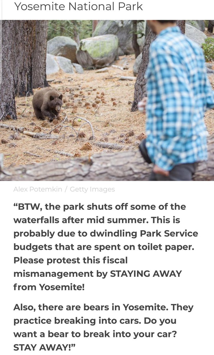 YosemiteParkCA's tweet photo. Some simply brilliant @YosemiteNPS visitor comments ๐คฃ
#HappyFoolsDay #Yosemite #AprilFools #MondayMotivation #GetFooled #DontGetFooled https://t.co/1I1yfhtWDW