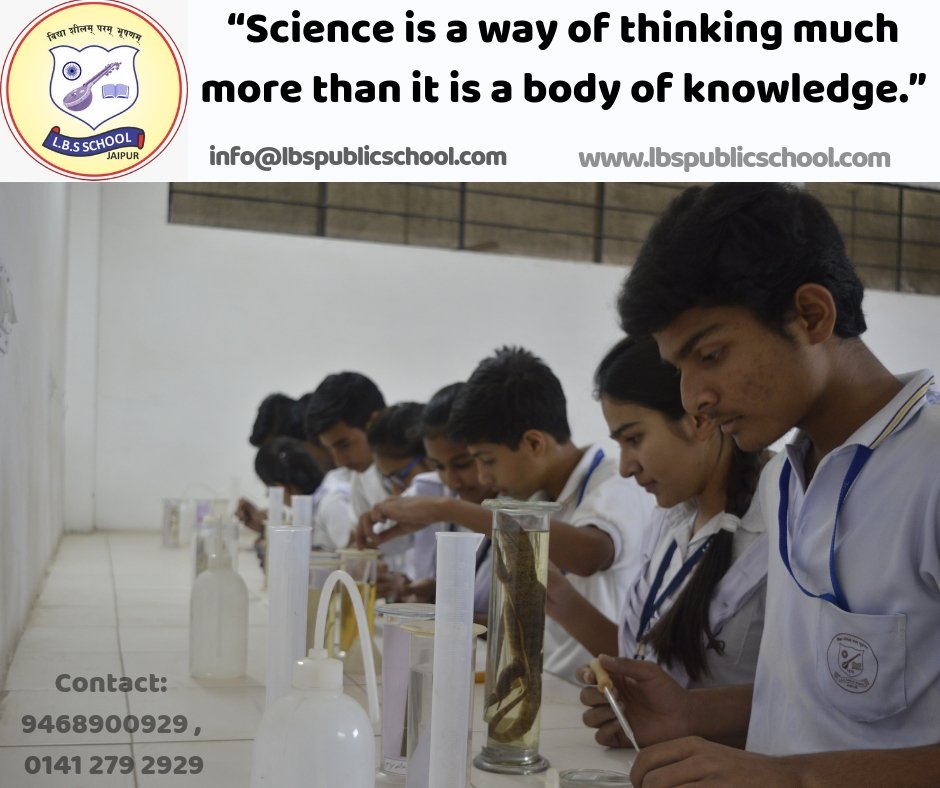lbsschooljaipur's tweet photo. “Science is a way of thinking much more than it is a body of knowledge.”
Contact: 9468900929 , 0141 279 2929
Visit: https://t.co/BMWJ9nSSK9
#lbsschool #lbspublicschool #lbssrsecschool #seniorsecondaryschool #pratapnagarschool #rbseschool #cbseschool https://t.co/v1PPMGUTCt