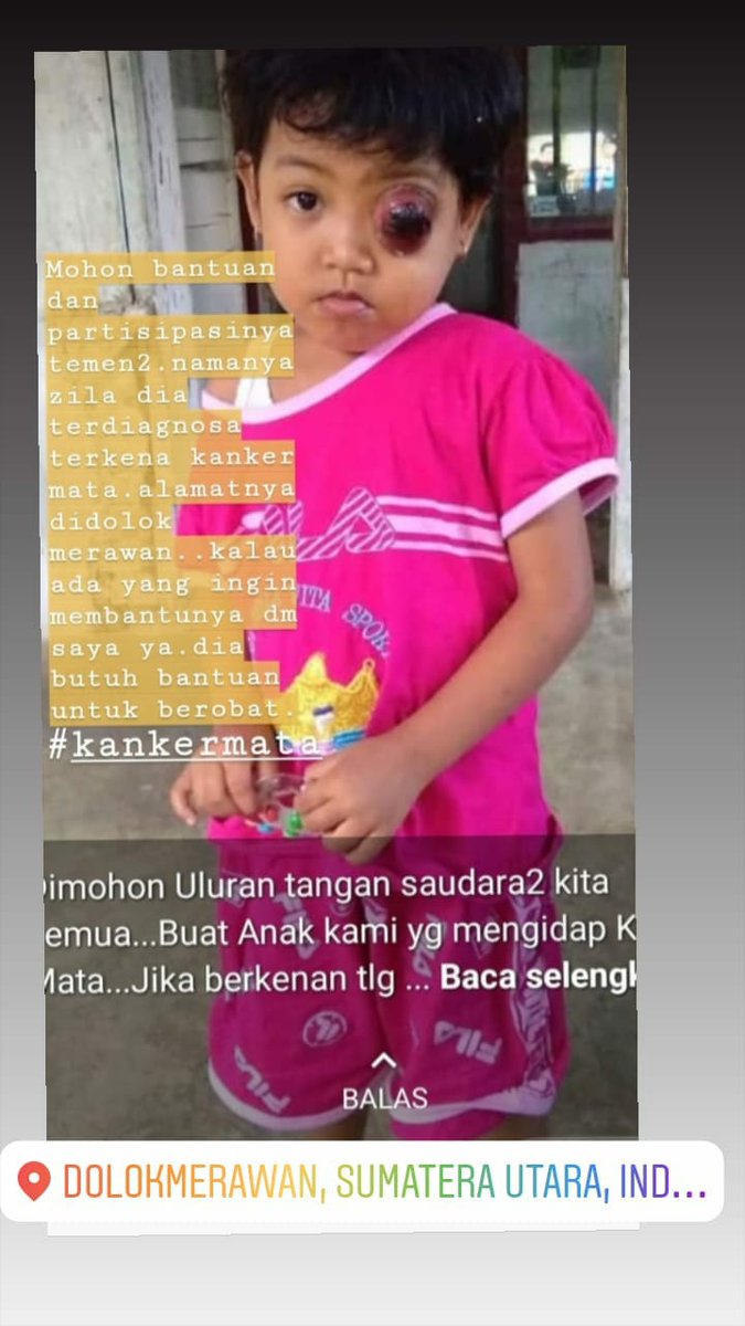 Dari grup WhatsApp, katanya adiknya temen. Kalo berminat dan ada rejeki lebih mungkin mau bantu, bisa dm ke ig-nya (at)ririn.dwi.amini

Terima kasih (: