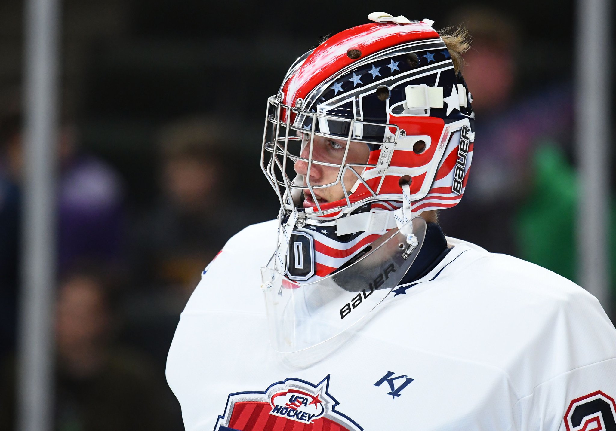 Connecticut native Spencer Knight from Team USA's under-18 program is considered by many to be the best goaltending prospect since Carey Price (Photo: Getty Images)