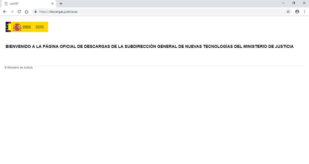 FOROGRANADA's tweet photo. Si hoy pretendes abrir la aplicación LexNet escritorio te indica que debes actualizarla antes y te facilita el enlace donde "teóricamente" puedes efectuarlo. Este es el aspecto de la web de descargas: BIENVENIDO A LA NADA del @justiciagob https://t.co/zGDgbQE36x