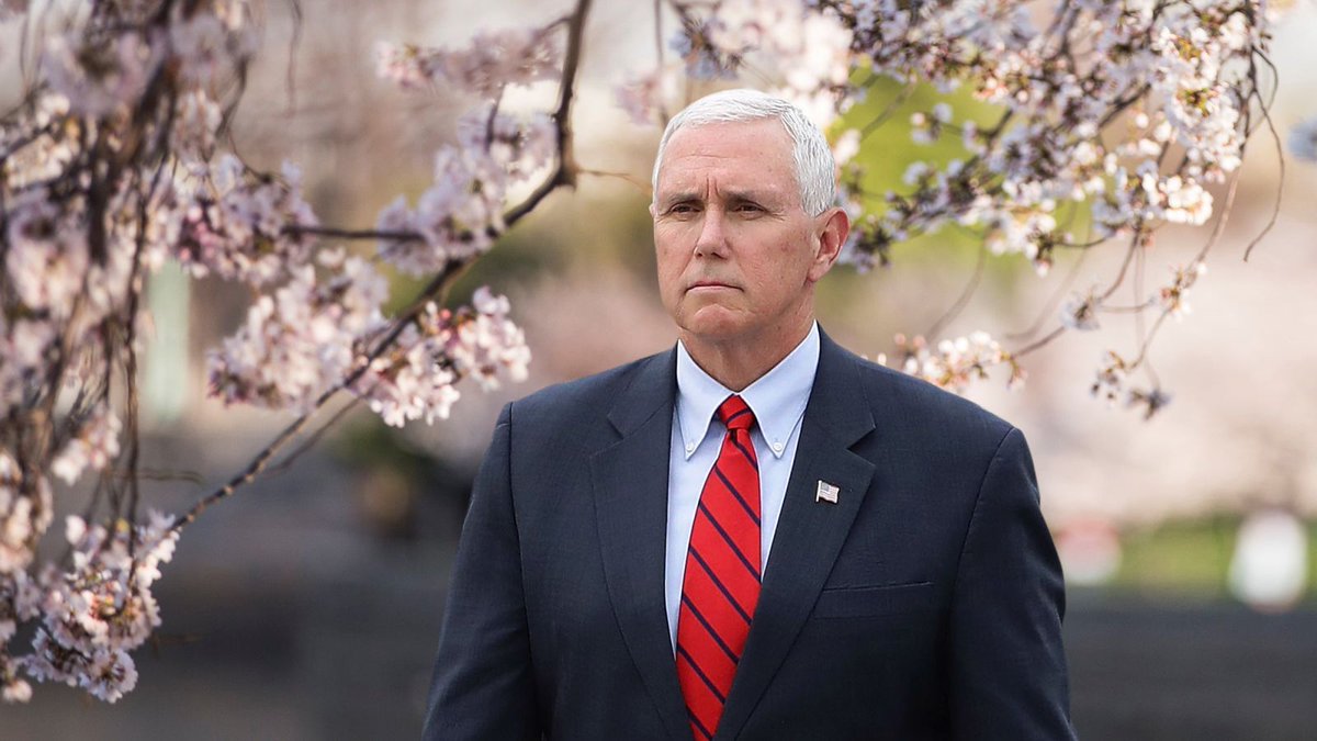 TheOnion's tweet photo. Mike Pence Horrified By D.C. Cherry Trees Flagrantly Displaying Reproductive Organs https://t.co/M5c22CDPOL https://t.co/ReMihWGrYs