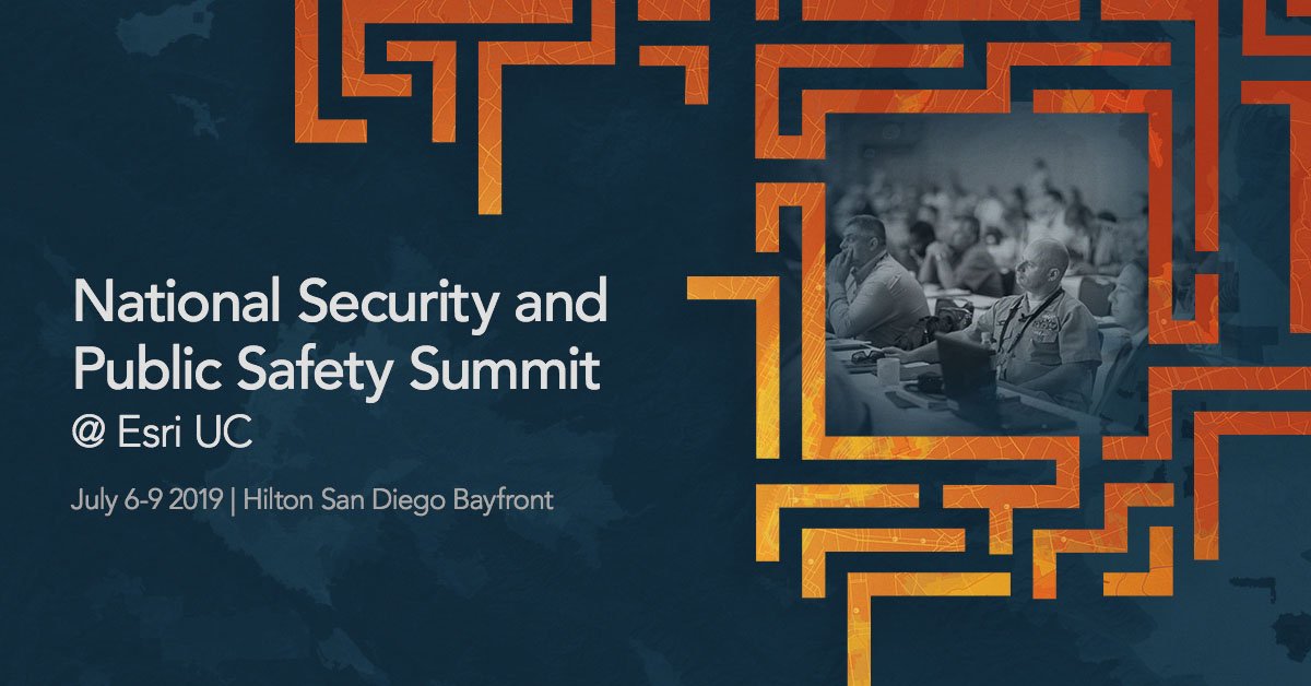 GISPublicSafety's tweet photo. Collaborate with Experts at the World's Largest Location Intelligence Event for Public Safety and National Security.
Register Today: https://t.co/iZwTV47w4c
#Esri #GIS #NSPSS #PublicSafety #EsriUC #EsriUC19 #NationalSecurity #PublicSafetySummit https://t.co/fUWczS7QZC