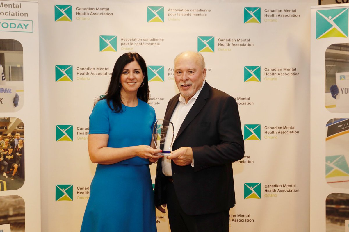 CamilleQu's tweet photo. We’re so thankful for our partnership with @OHLHockey and the leadership of David Branch in the growth and development of our #TalkToday program. That's why today we presented the first-ever Talk Today Partnership Award to the OHL for its role in raising #MentalHealthAwareness. https://t.co/dJbaXsM2If
