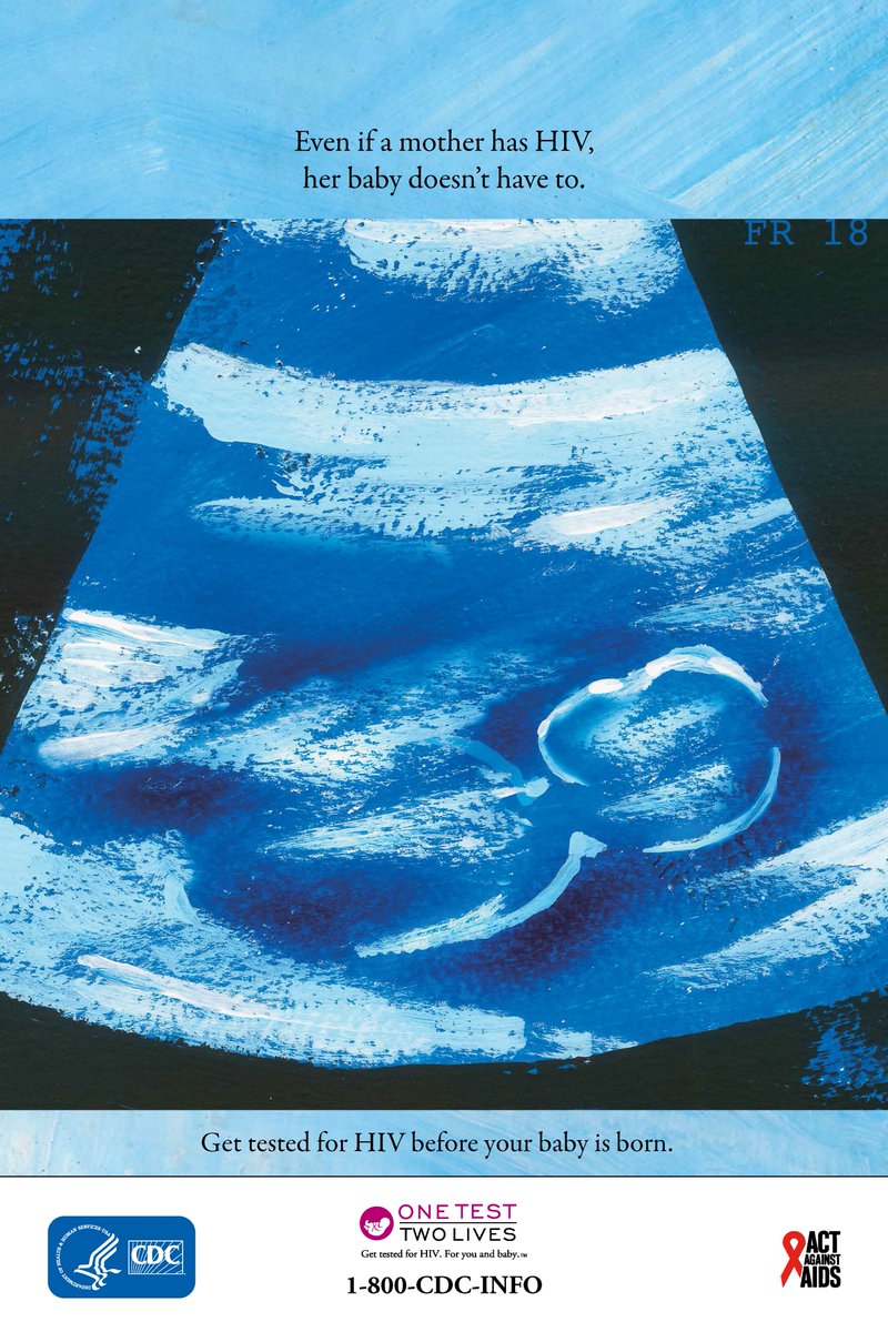NHMAmd's tweet photo. Looking for ways to decorate your patient waiting areas and/or exam rooms? Check out the different HIV prevention & care posters for pregnant women available here: https://t.co/I1CVinOTmk. This poster encourages all pregnant patients to get an HIV test. #OneTestTwoLives https://t.co/XlQT26rOGa