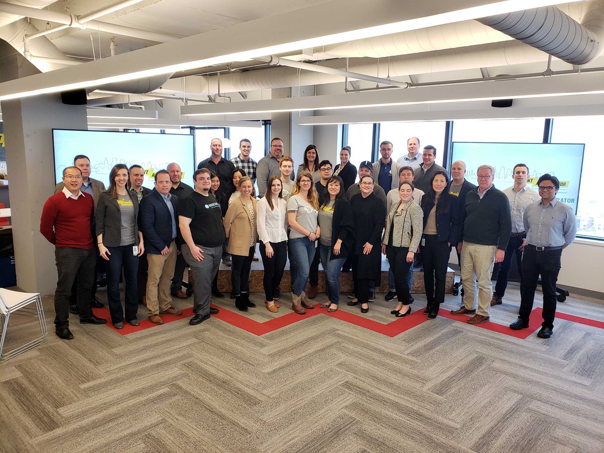 TMobileAccel's tweet photo. It's one of our favorite days! Today we welcome the 9 startups of our 6th Cohort of the Corporate Accelerator with @sprint and @dfamilk! To learn more about the companies check out --> https://t.co/YqunA2ZJ2L https://t.co/wdkCOG8fQe