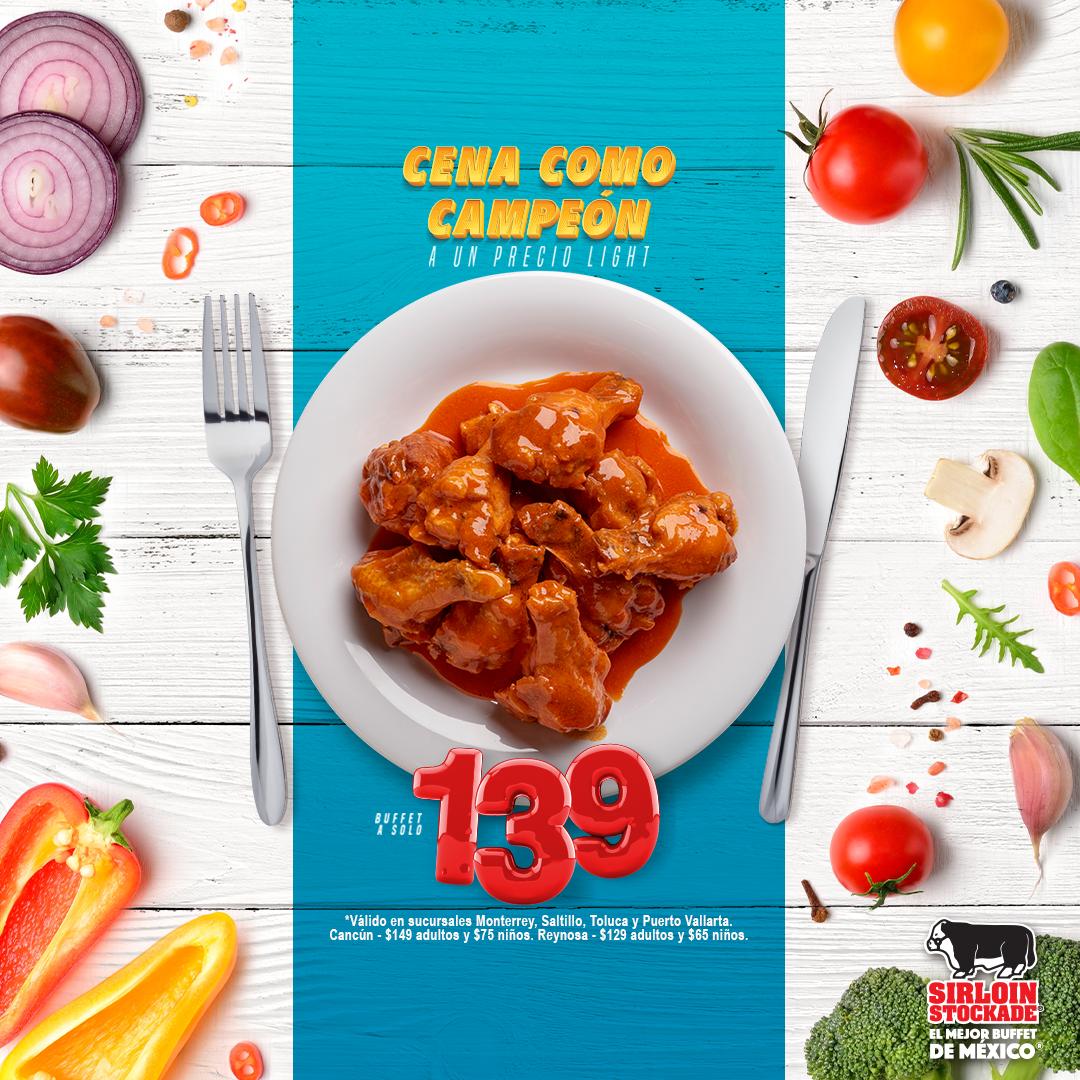 Total 97+ imagen precio de buffet sirloin stockade monterrey Abzlocal.mx