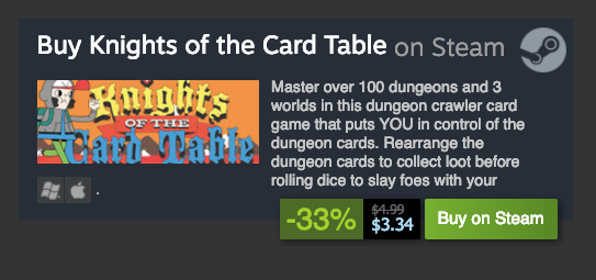 ponywolf's tweet photo. No foolin' #KnightsoftheCardTable is 33% off on Steam all this week... #indiedev #indiegame

https://t.co/QUWDP6RF7c https://t.co/xF3QWsRhvA