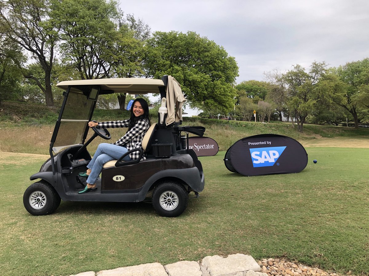 aprilcrichlow's tweet photo. So proud to help kick of #SAPAribaLive with the @ElsForAutism Golf Challenge! 100 golfers out this am to support #AutismAtWork and the power of #diversity of thought for innovation. Thx to our sponsor @Deloitte 💙 #WorldAutismAwarenessDay https://t.co/uFN09ewwi2